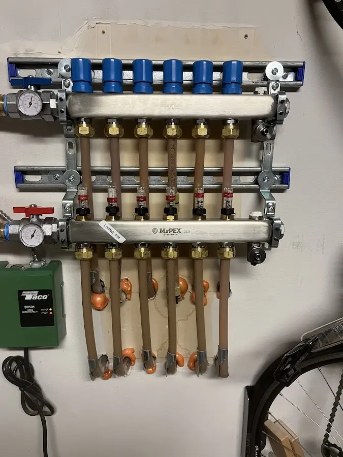 Plumber performing Leak Detection at a residential property in Canton